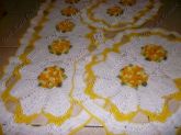 Jogo de cozinha amarelo ouro